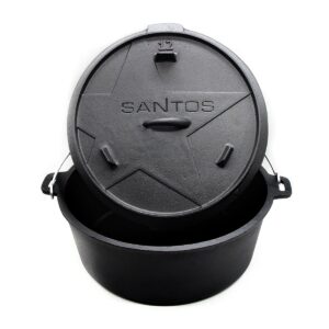 SANTOS Dutch Oven 12qt ohne Füße