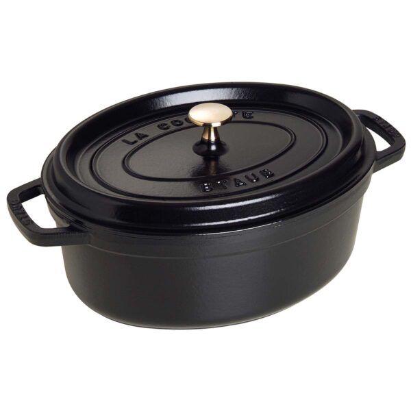 STAUB Cocotte 29 cm | Schwarz | Gusseisen