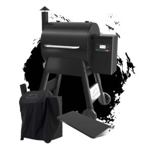 Traeger Pelletgrill PRO D2 575 | Schwarz inkl. Abdeckhaube und Frontablage