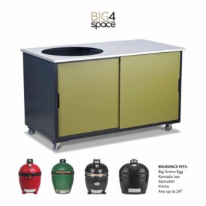 BIG4SPACE Tisch 150 Oliv Big Green Egg medium