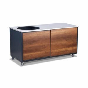 BIG4SPACE Tisch 180 Barrique-Eiche Kamado Joe Classic 1