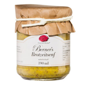 GOURMET BERNER Berner s Brotzeit Senf im 190ml Glas