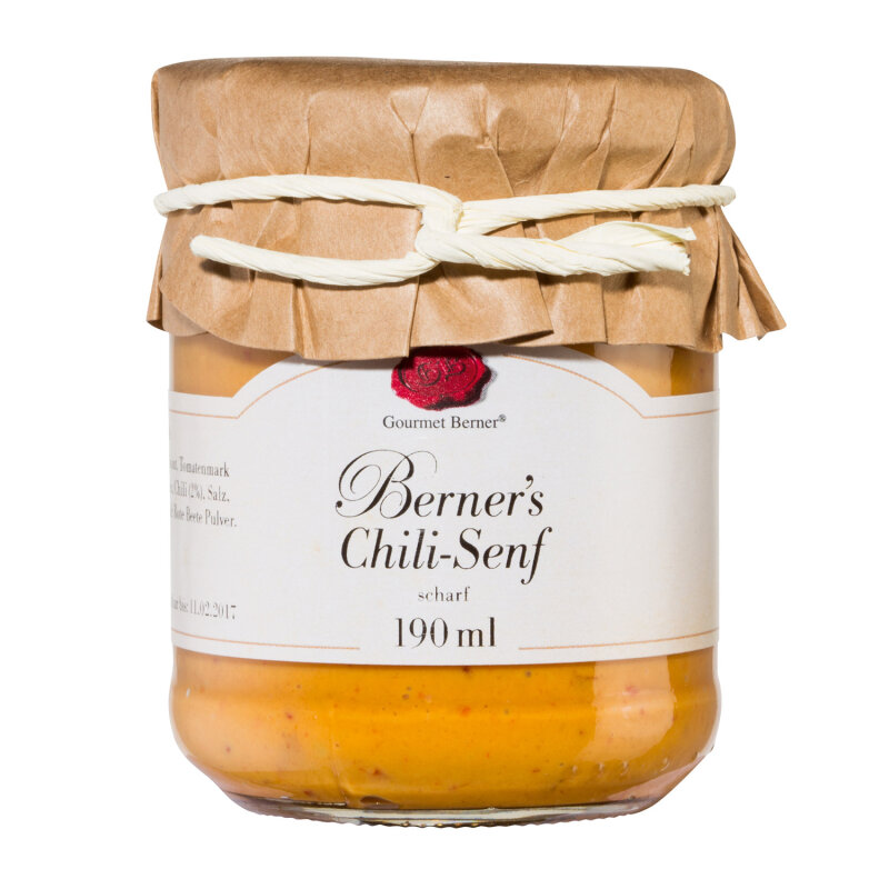 GOURMET BERNER Berner s Chili Senf 190ml Glas