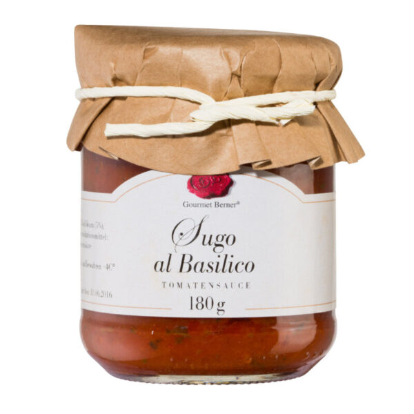 GOURMET BERNER Sugo al Basilico - Tomatensauce im 180g Glas