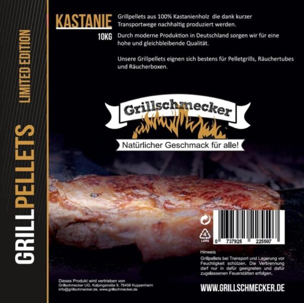 GRILLSCHMECKER Sonderedition Grillpellets Kastanie 10kg