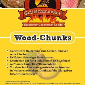 GRILLSCHMECKER Wood Chunks Pflaume 1kg