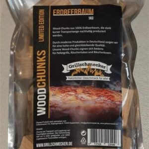 GRILLSCHMECKER Wood Chunks Sonderedition Erdbeerbaum 1kg