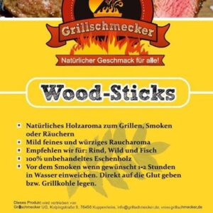 GRILLSCHMECKER Wood Sticks Esche 1kg