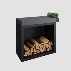 OFYR Butcher Block Storage 90 Black Ceramic Dark Grey