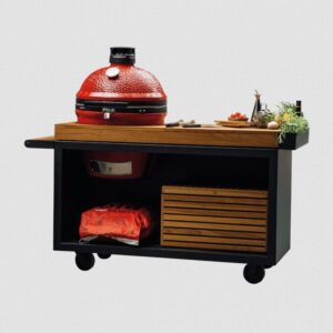 OFYR Kamado Table PRO black Teak Wood für KJ