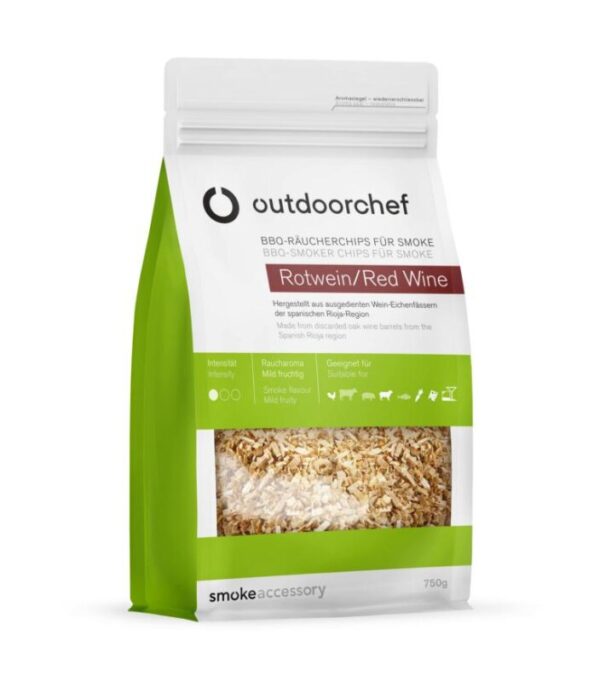 OUTDOORCHEF Räucherchips Rotwein für Smoke 750g