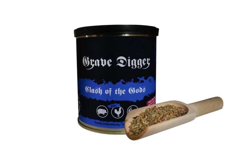 ROCK N´RUBS Grave Digger "Clash of Gods"" BBQ Rub 140g"