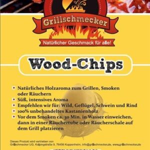 Räucher Chips von Grillschmecker 1kg Kastanie