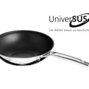 SCHULTE-UFER Astral Wokpfanne mit UniverSUS-Oberflächenstruktur 28 cm Ø