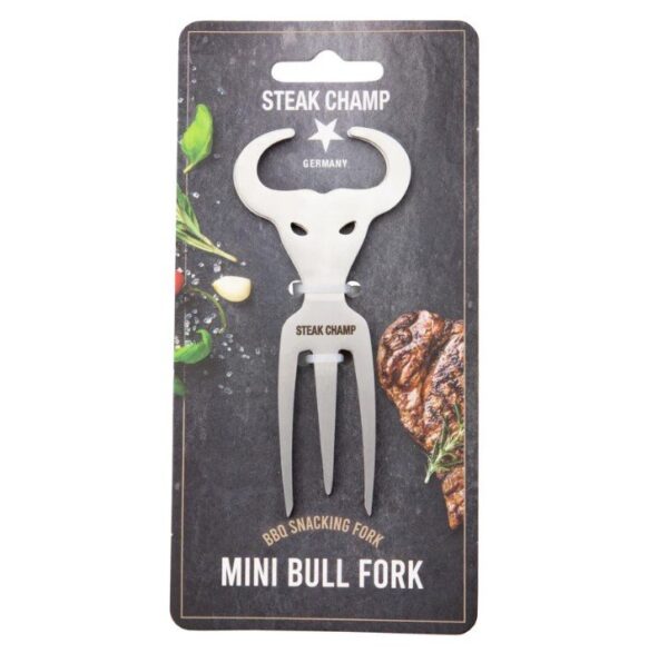 STEAK CHAMP Mini Bull Fork - BBQ Snacking Fork 2er-Pack