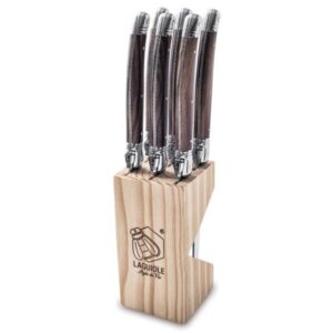 STYLE DE VIE Steakmesser Set Holz dunkel