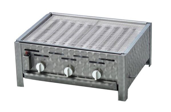 TGO Gastrobräter PROFI 3 mit Grillrostset für Rostbetrieb