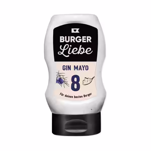 BURGER LIEBE Burgersoße - Gin Mayo - 300ml - vegan - ohne Konservie...