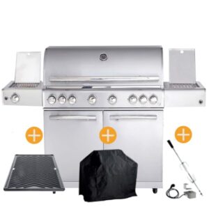 CHEF Paket XL2 Backburner Seitenkocher Steakzone GRATIS: Cover