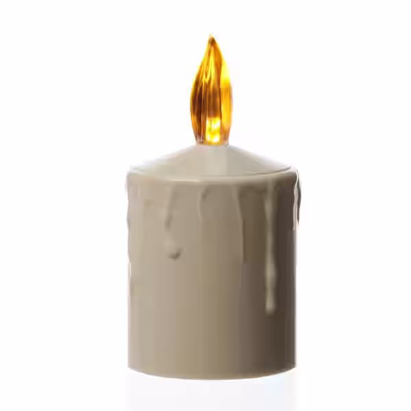 LED Kerze - Grabkerze - Grablicht - H: 11