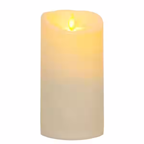 LED Stumpenkerze "M-Twinkle" - mechanisch bewegte Flamme - H: 17