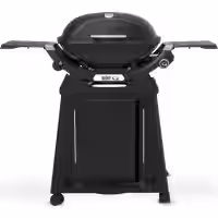 Q 2200N Gasgrill mit Seitentischen und Premium-Rollwagen