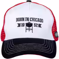 Weber Trucker-Cap "Born In Chicago" mit Seitenlogo